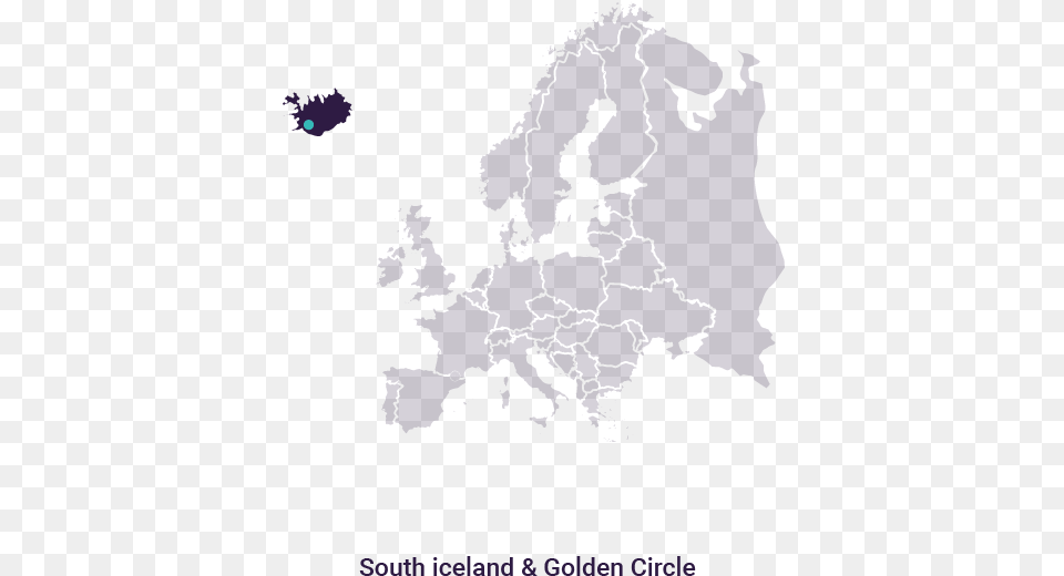 South Iceland Amp Golden Circle Europe Map For Presentation, Chart, Plot, Atlas, Diagram Free Png