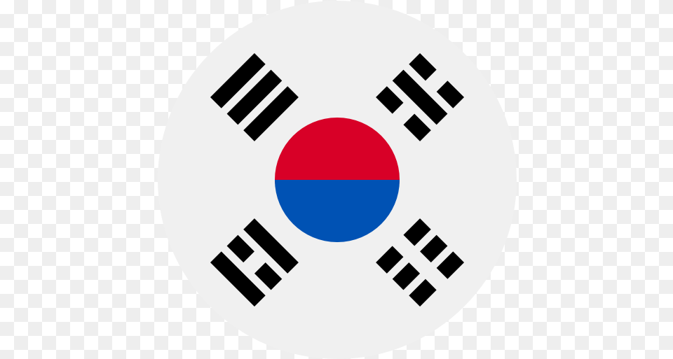South Korea Circle South Korea Flag, Logo, Disk Free Png