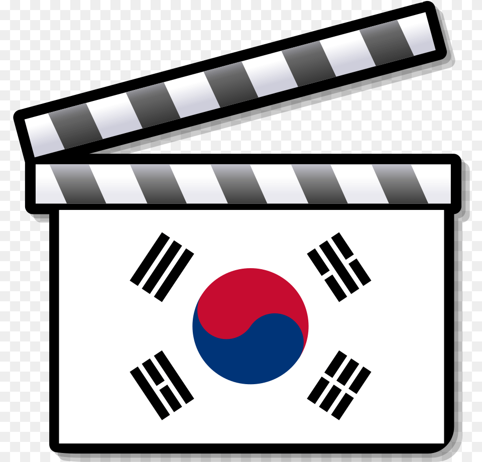 South Korea Film Clapperboard Korean Flag Free Png