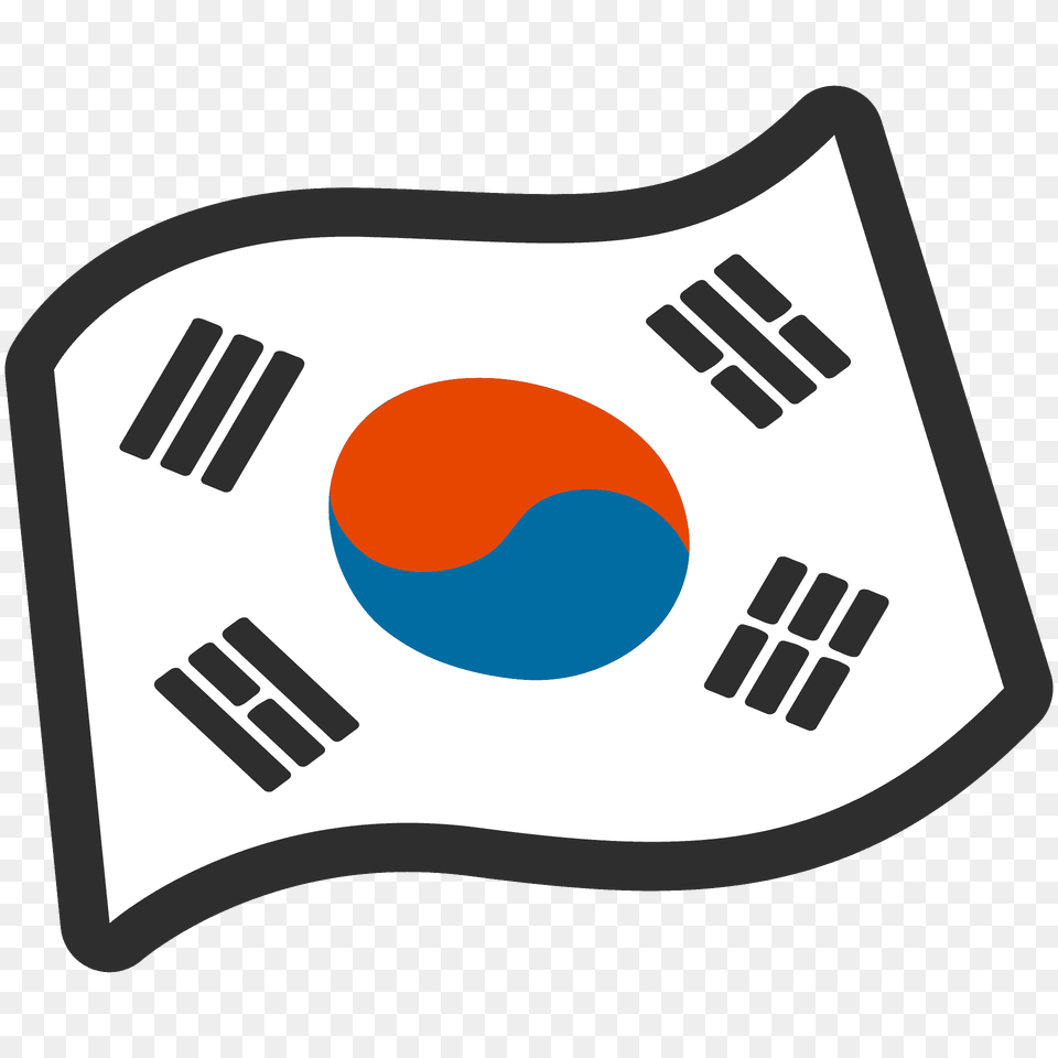 South Korea Flag Emoji Clipart, Logo, Disk Png