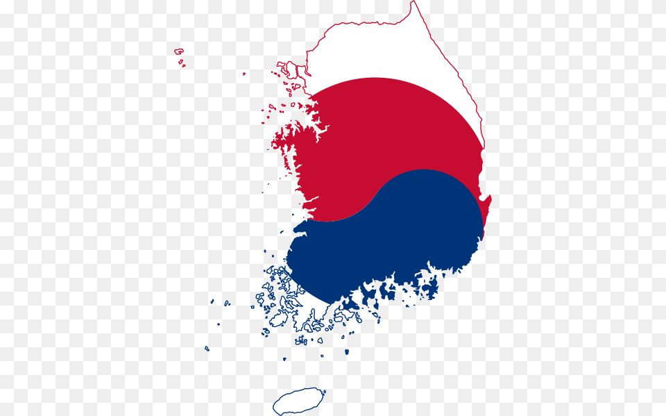 South Korea Flag Maps In Korea South Korea, Hat, Silhouette, Cap, Clothing Png Image
