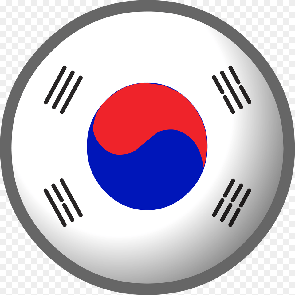 South Korean Flag Transparent, Sphere, Logo, Korea Flag Png Image