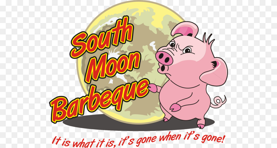 South Moon Bbq Logo, Animal, Mammal, Pig Free Png Download