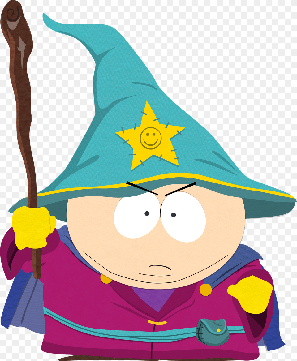 South Park Cartman Wizard, Clothing, Cutlery, Hat, Person Free Transparent Png