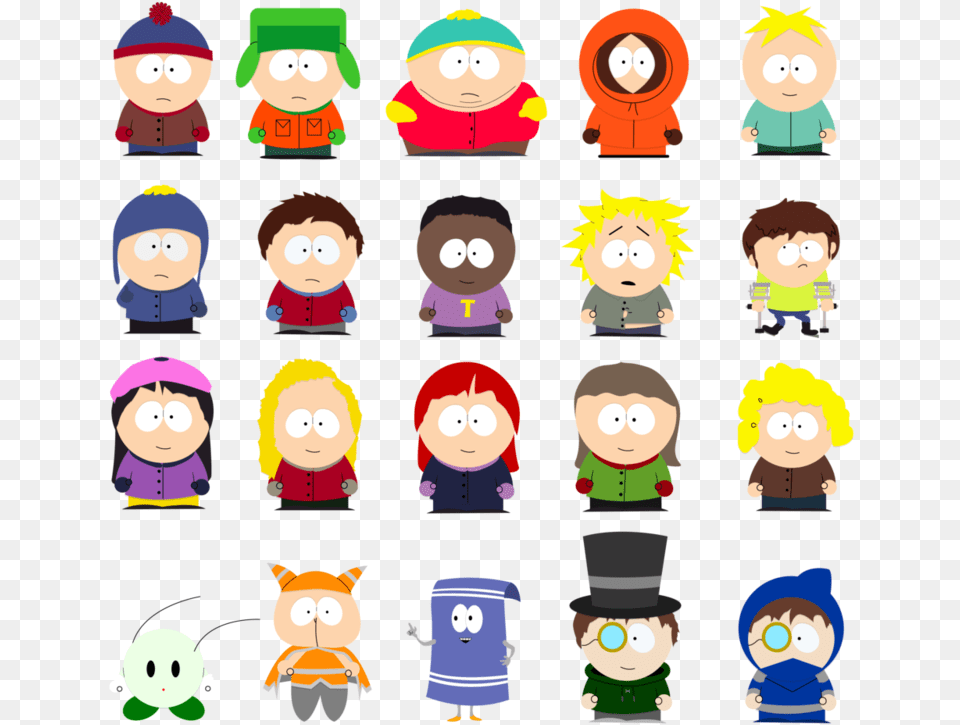 South Park Character Style, Book, Comics, Publication, Doll Png Image