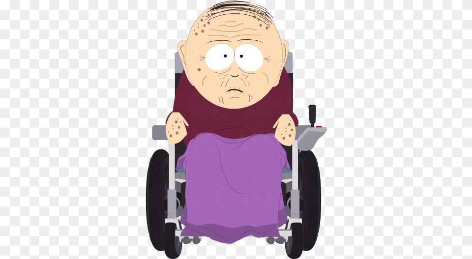 South Park Grand Father, Chair, Furniture, Wheelchair, Face Free Png