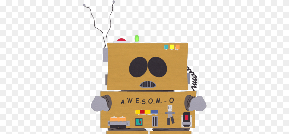 South Park Robot, Cardboard, Box, Carton, Business Card Free Png