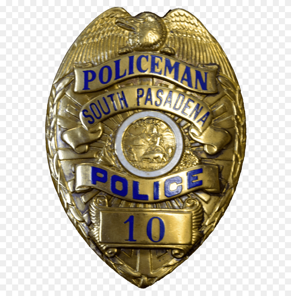 South Pasadena Police Badge, Logo, Symbol, Ammunition, Grenade Png Image