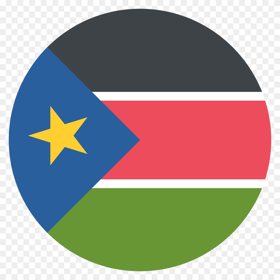 South Sudan Flag Emoji Clipart, Star Symbol, Symbol, Logo Png Image