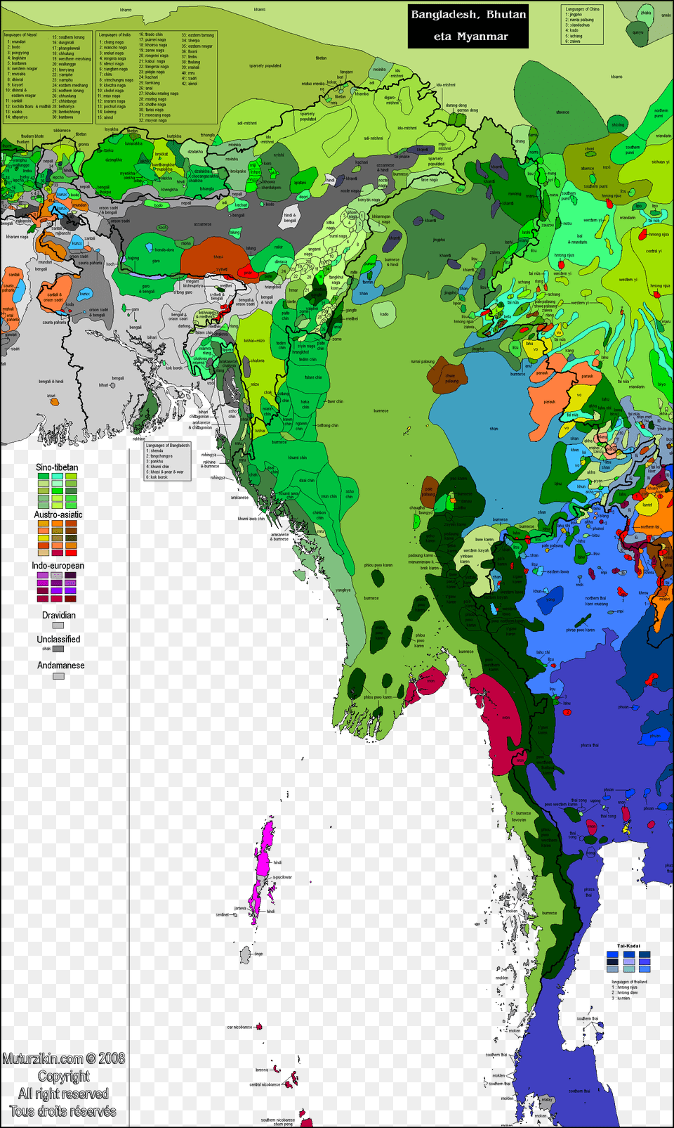 Southern Asia Language Map Of Southeast Asia, Chart, Plot, Atlas, Diagram Png