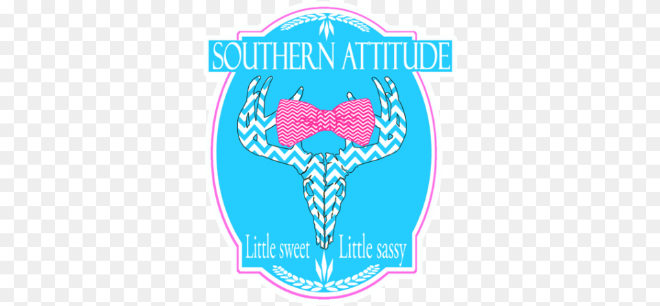 Southern Attitude Sassy Chevron Deer Skull Bow Tie, Accessories, Formal Wear, Logo, Badge Free Png Download