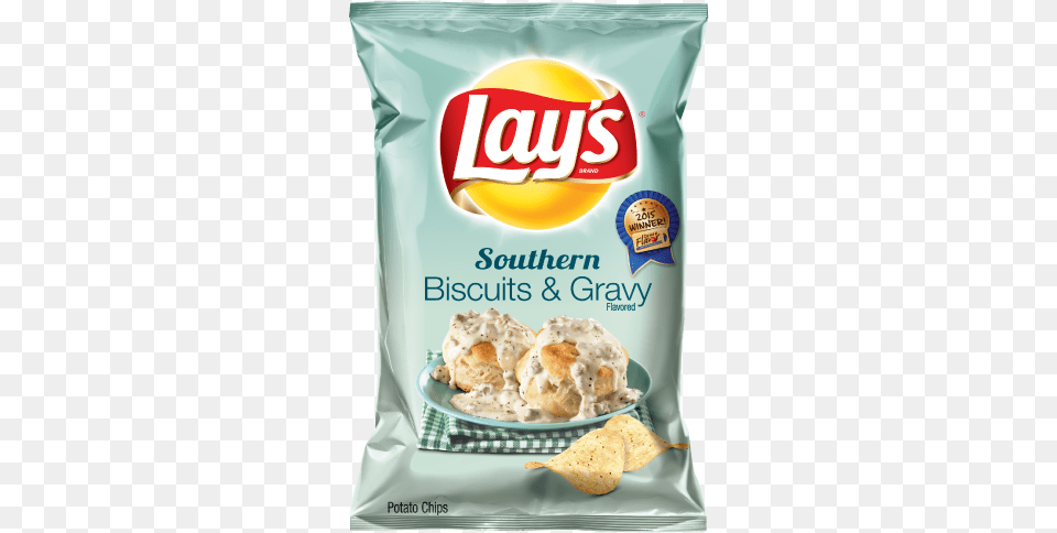 Southern Biscuits Amp Gravy Flavored Potato Chips Biscuits And Gravy Chips, Food, Snack, Birthday Cake, Cake Free Png