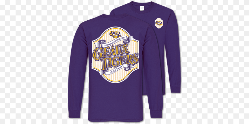 Southern Couture Classic Louisiana Lsu Tigers Seersucker Louisiana State University, Clothing, Long Sleeve, Shirt, Sleeve Free Png