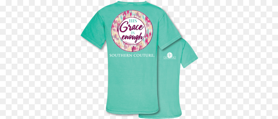 Southern Couture Grace Is Enough Comfort Colors T Shirt Active Shirt, Clothing, T-shirt Free Png Download