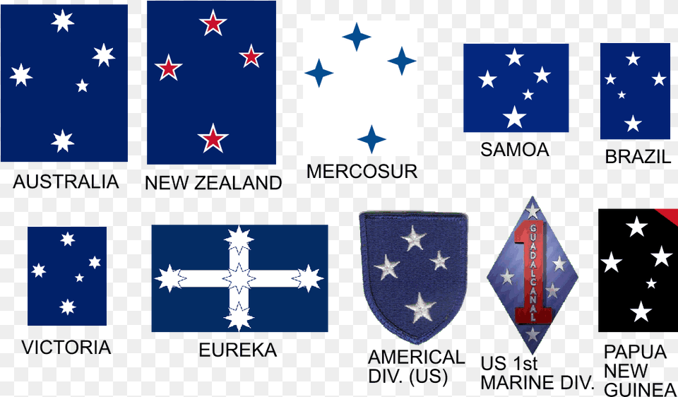 Southern Cross Appearing On A Number Of Flags Southern Cross Brazil Flag, Symbol Free Png