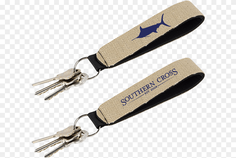 Southern Cross Burlap Neoprene Keychain Accessories Strap Free Transparent Png