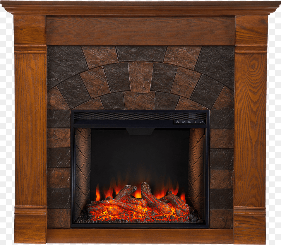 Southern Enterprises Elkmont Smart Alexa Enabled Electric Hearth, Fireplace, Indoors Free Png Download