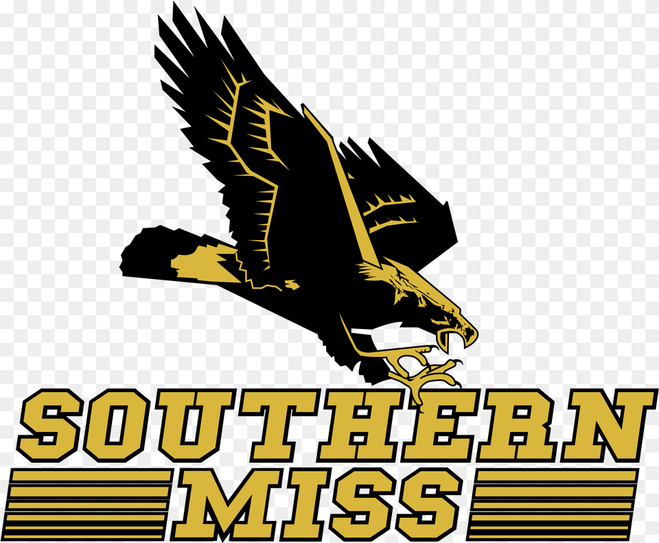 Southern Miss Golden Eagles Logo Transparent Southern Mississippi Golden Eagle, Advertisement, Poster Free Png