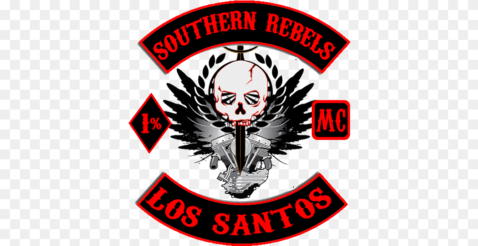Southern Rebels Mc Emblems For Gta 5 Language, Symbol, Emblem, Person, Face Free Png