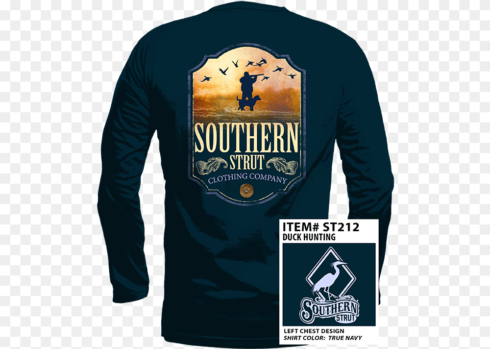 Southern Strut T Shirts Long Sleeve, Clothing, Long Sleeve, Adult, Person Free Png