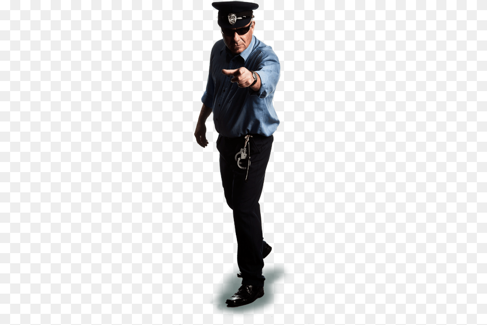 Southern Style Policeman Standing, Body Part, Person, Finger, Hand Free Png