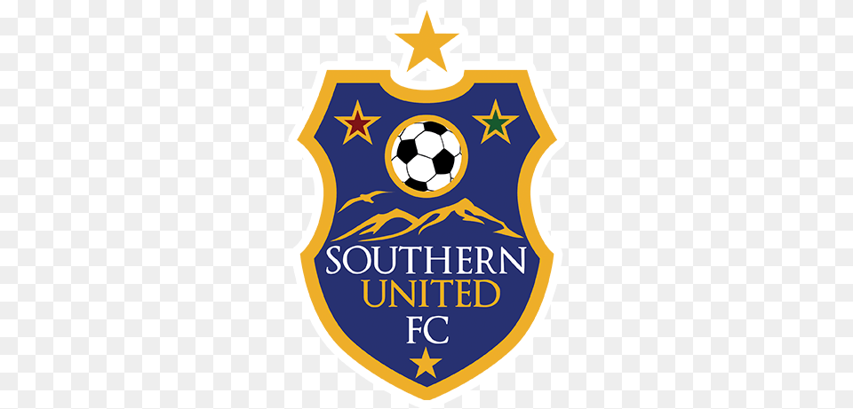 Southern United Football Club Southern United Fc, Badge, Logo, Symbol, Ball Free Png