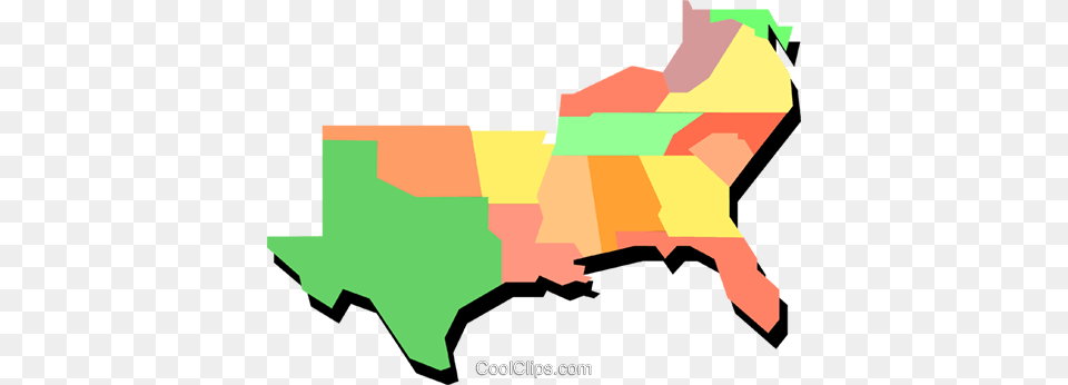 Southern United States Royalty Vector Clip Art Illustration, Chart, Plot, Map, Baby Free Png Download