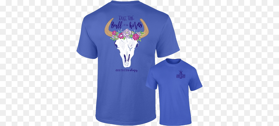 Southernology Take The Bull By The Horns Shirt Apple Tree Shirt, Clothing, T-shirt, Livestock, Animal Free Transparent Png