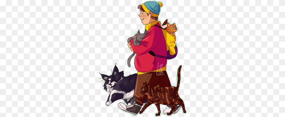 Southpark Cartman Cats Freetoedit Cartman And Cats Fanart, Clothing, Coat, Person, Doctor Free Transparent Png