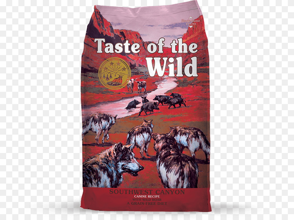 Southwest Canyon Canine Recipe With Wild Boar Package Taste Of The Wild Southwest Canyon, Publication, Book, Animal, Pet Png Image