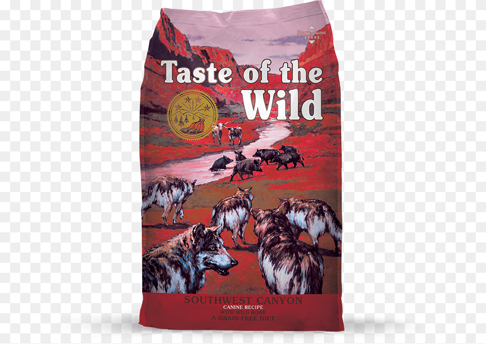 Southwest Canyon Canine Recipe With Wild Boar Package Taste Of The Wild Southwest Canyon Canine Formula, Publication, Book, Pet, Mammal Png Image