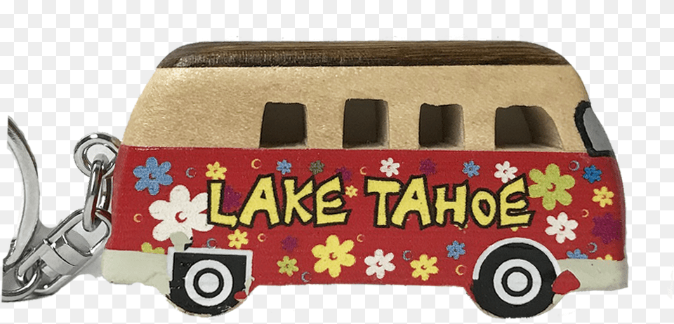 Souvenir Keychain Wood Lake Birthday Cake, Caravan, Transportation, Van, Vehicle Free Png Download
