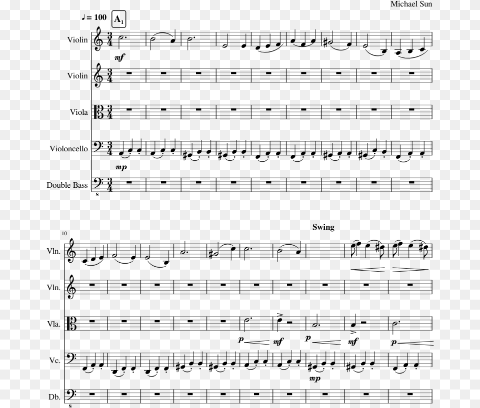 Soviet Anthem Violin Sheet Music, Gray Free Transparent Png