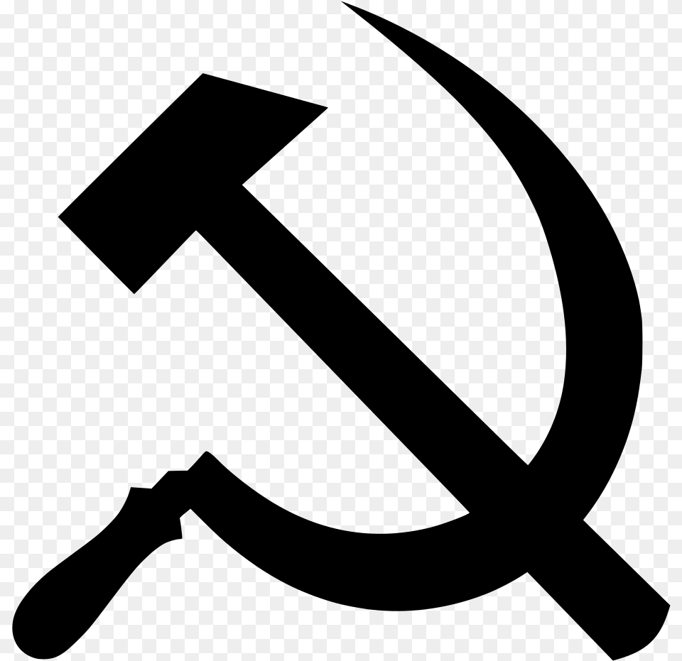 Soviet Hammer And Sickle, Gray Free Png