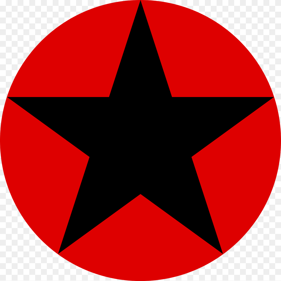 Soviet Russia Air Force Roundel Variant 1 Clipart, Star Symbol, Symbol, Mailbox Png