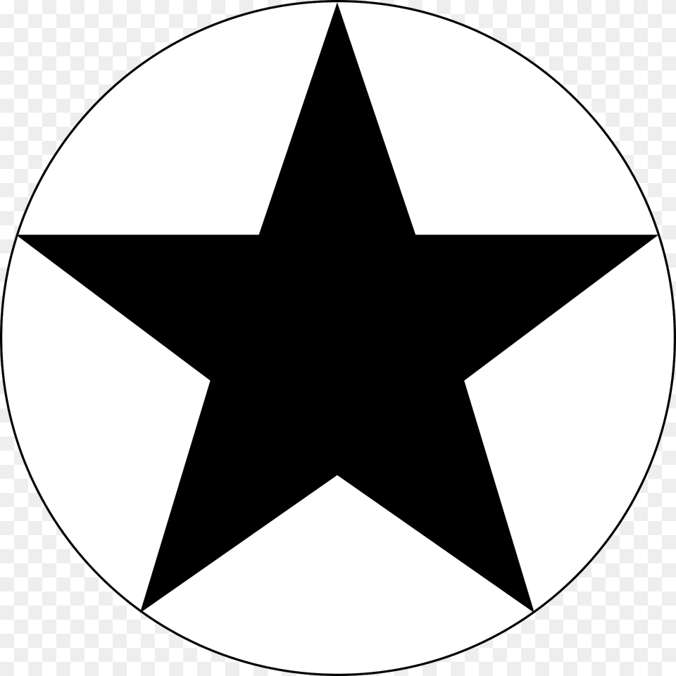 Soviet Russia Air Force Roundel Variant 2 Clipart, Star Symbol, Symbol, Disk Free Transparent Png