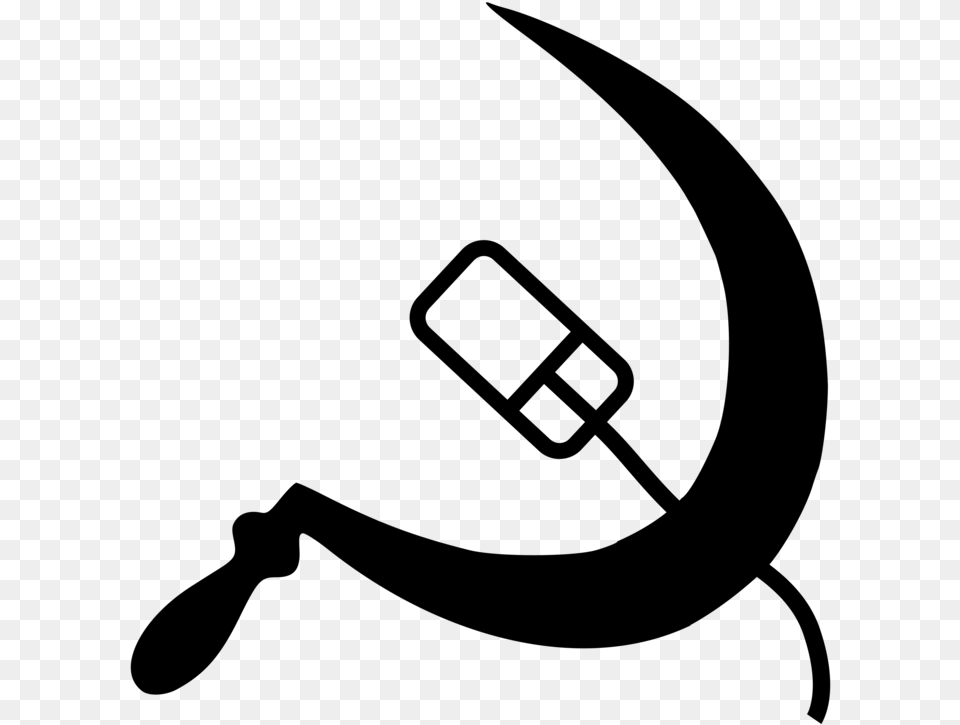 Soviet Union Hammer And Sickle Communism, Gray Free Png
