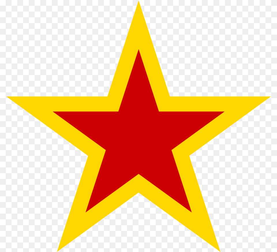 Soviet Union In Red Yellow Star, Star Symbol, Symbol Png