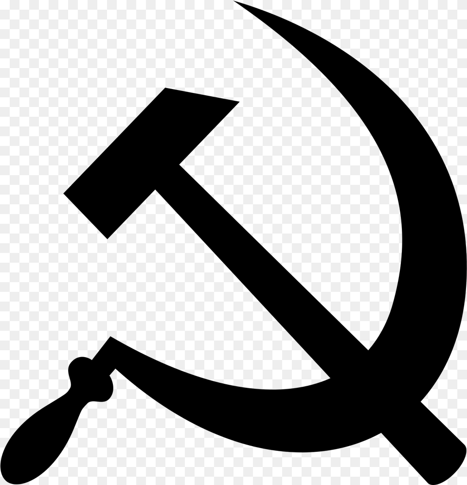 Soviet Union Logo Hammer And Sickle Gold, Gray Png Image
