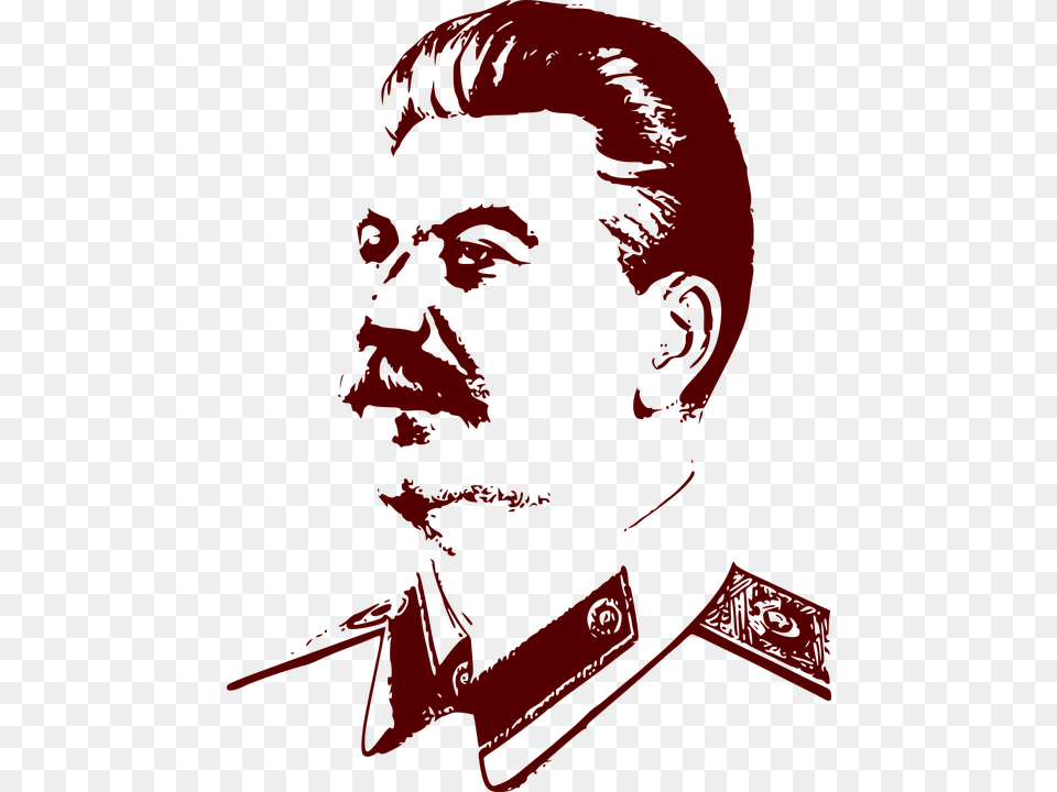 Soviet Union Stalin Stencil, Face, Head, Person, Photography Free Transparent Png