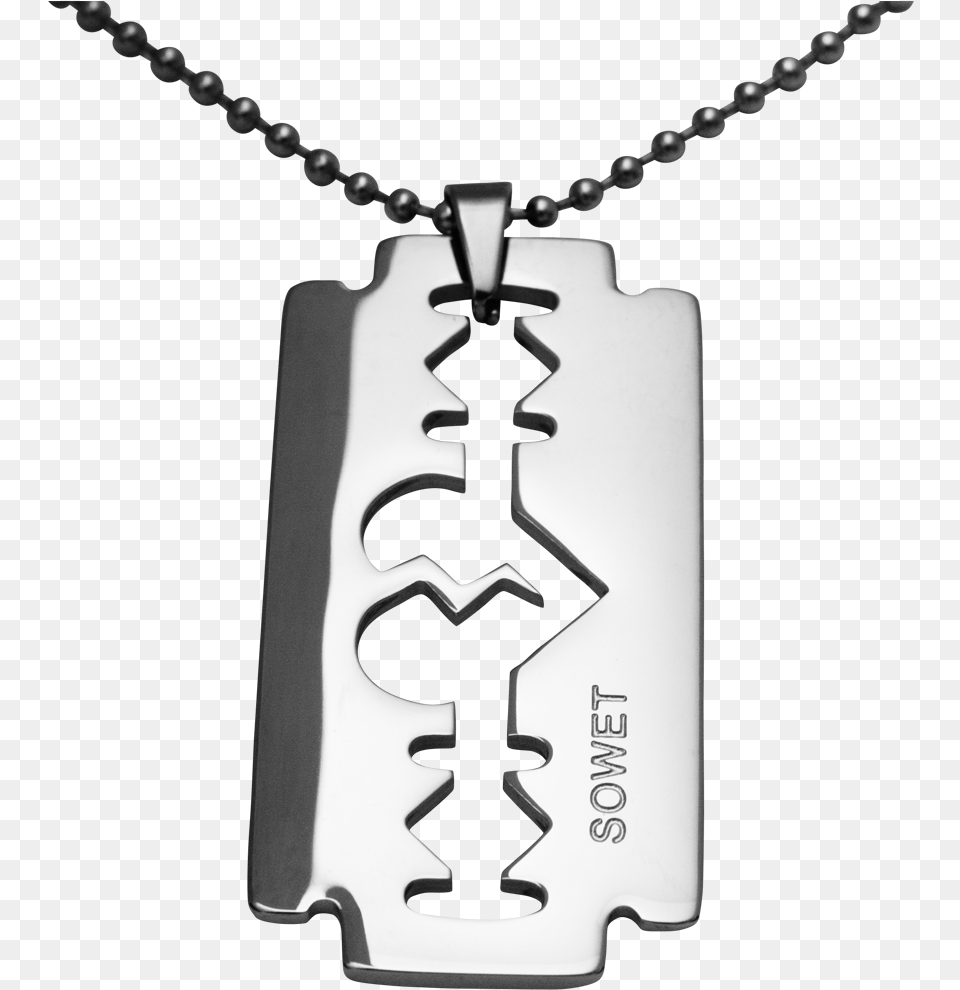 Sowet Broken Necklace Heart Razor Blade Necklace, Weapon, Accessories, Jewelry Free Png Download