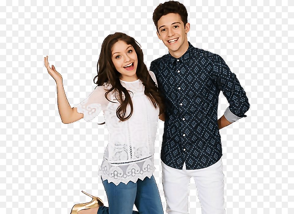 Soy Luna Lutteo Karol Sevilla Y Ruggero Pasquarelli, Long Sleeve, Blouse, Clothing, Sleeve Free Png Download