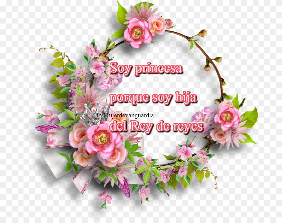 Soy Princesa Porque Soy Hija Del Rey De Reyes Kruglie Ramki Iz Cvetov, Art, Plant, Pattern, Graphics Free Png