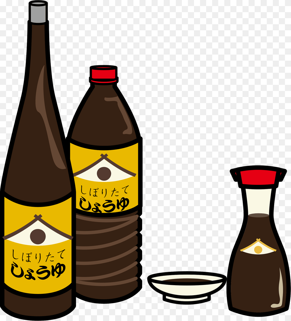 Soy Sauce Clipart, Alcohol, Beer, Beverage, Bottle Free Png Download