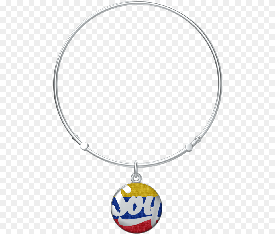 Soy Venezuela Stackable Bangle In Silver Emblem, Accessories, Jewelry, Necklace, Bracelet Png Image