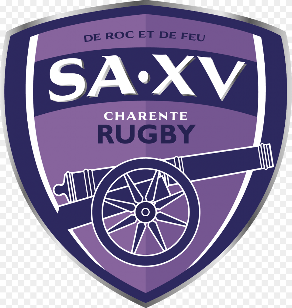 Soyaux Angouleme Xv Charente Rugby Logo, Badge, Symbol, Machine, Wheel Png Image