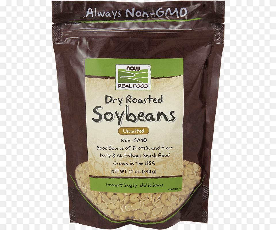Soybeans Dry Roasted Amp Unsalted Now Foods Dry Roasted Soybeans Unsalted 12 Oz, Food, Produce Png