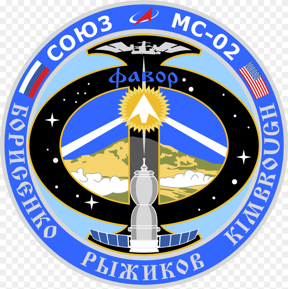Soyuz Ms 02 Mission Patch Alpha Kappa Rho, Badge, Emblem, Logo, Symbol Free Png Download
