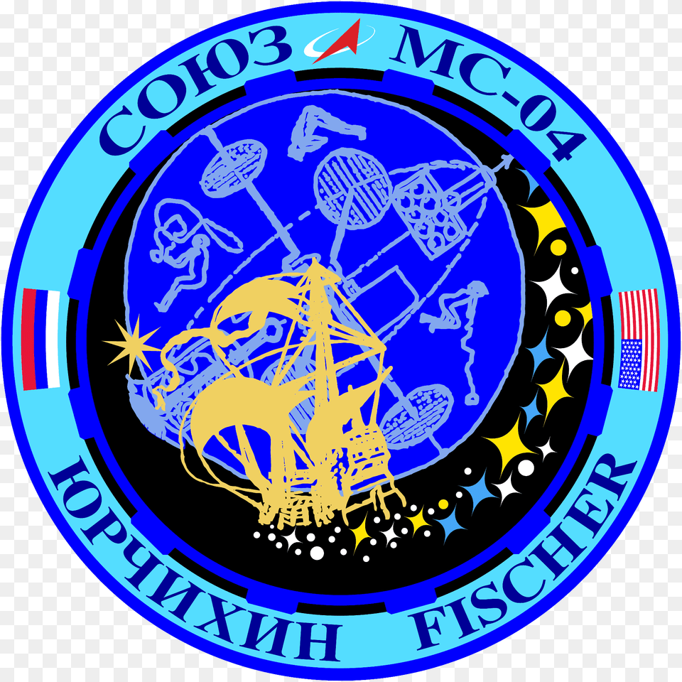 Soyuz Ms 04 Mission Patch 6th Airlift Squadron Patch, Emblem, Symbol, Logo Free Transparent Png