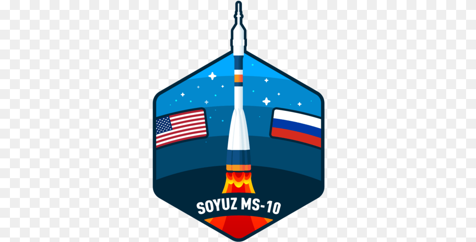 Soyuz Ms 10 Russia Usa Soyuz Space Capsule Rocket Design Illustration, Weapon Png Image